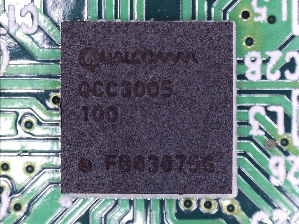 CPH7000BTメイン基板に実装されているQualcomm製Bluetooth SoC「QCC3005」