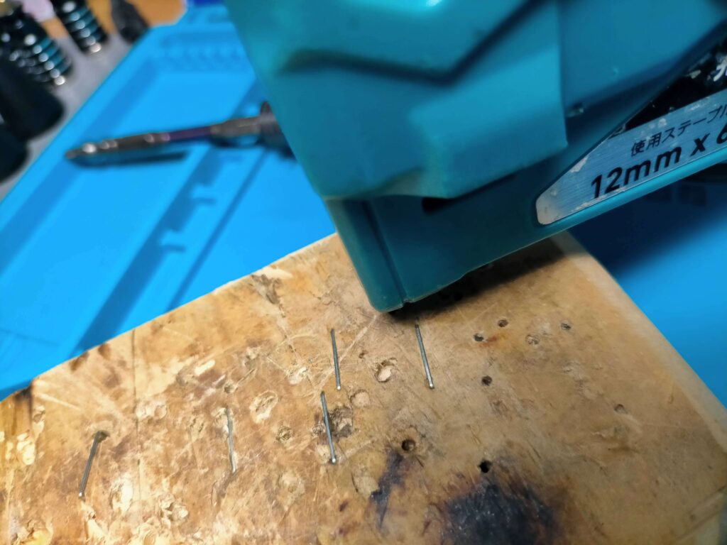 打ち込み確認OK（ステープルが正常に打ち出される）