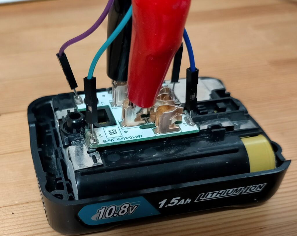 バランス充電時のバッテリー部配線接続(3セル個別接続)