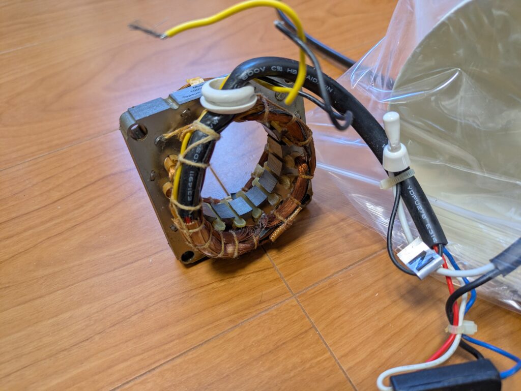 モーターステーター（コイル部分）単体