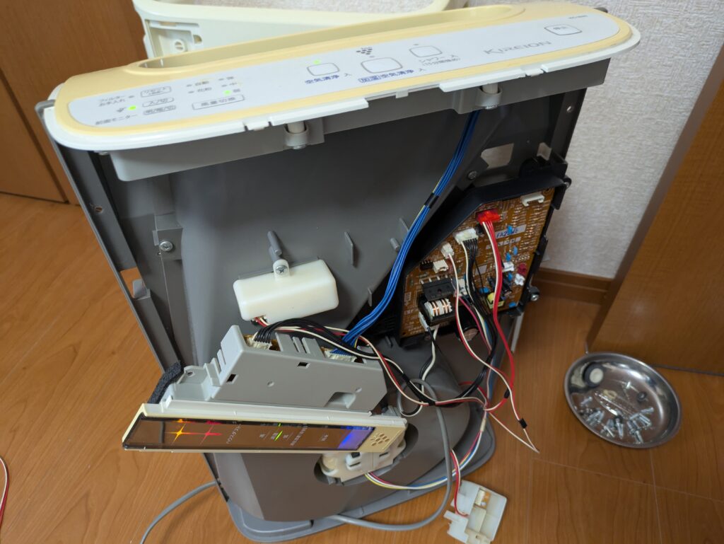 一部のセンサー（プラズマクラスター、温湿度センサー）を追加して運転実験OK