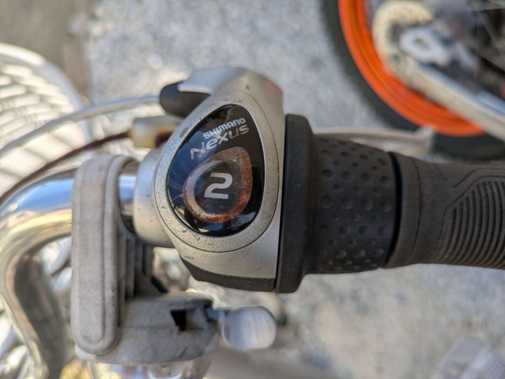 シマノNEXUS SL-3S43Jレボシフターを2速にセット（内装3段変速調整の基準位置）