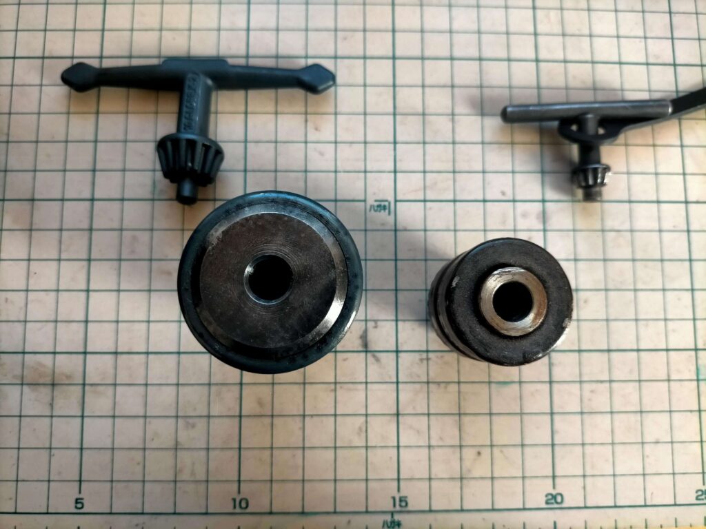 MG10-JT1と振れの大きかったドリルチャック比較②