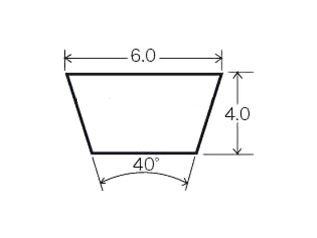 ベルト断面寸法