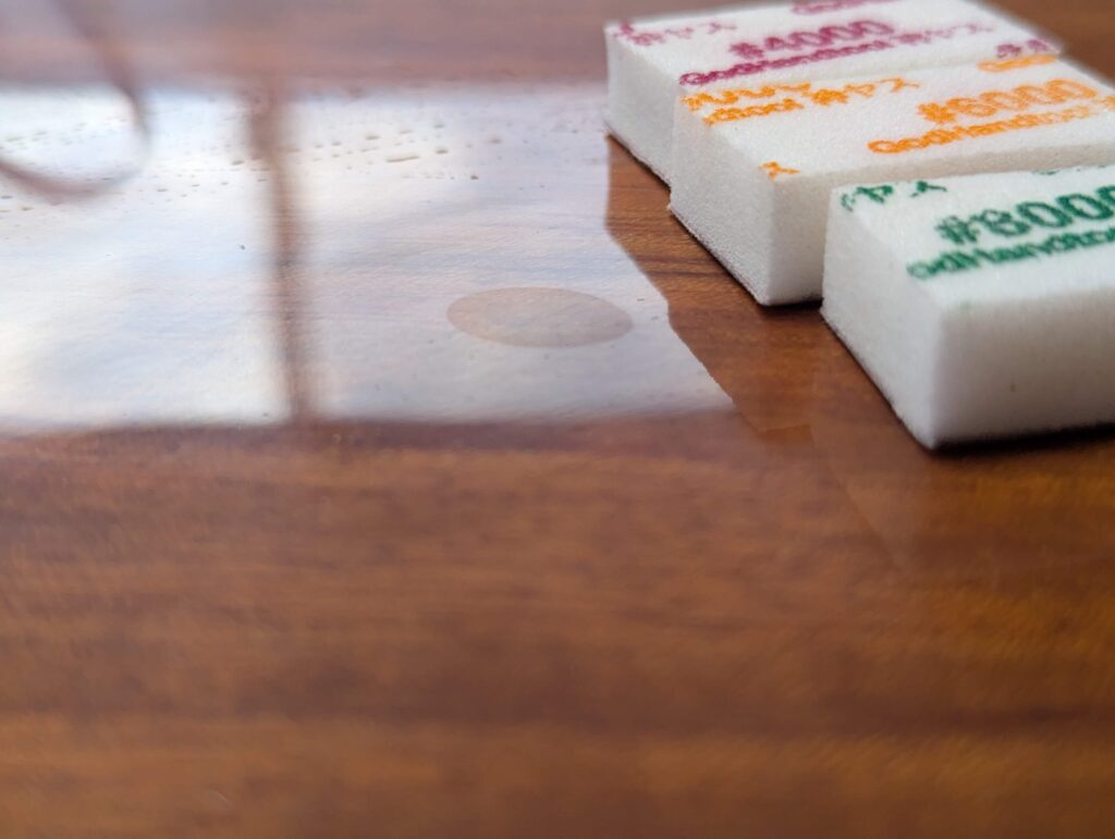 サンドペーパー8000番で研磨