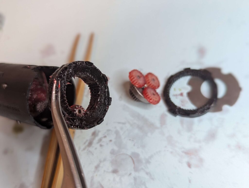 ギヤの組み戻し