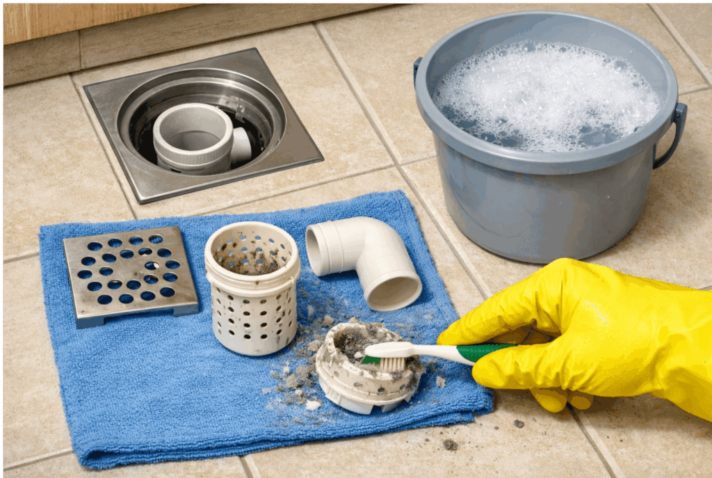 排水トラップクリーニング