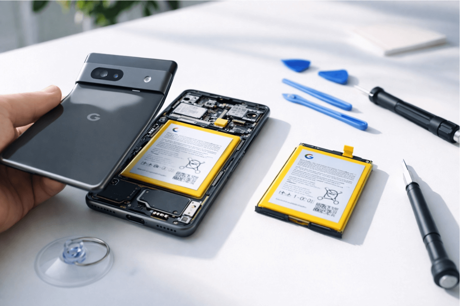 Google Pixelのバッテリー交換を自分で行うための完全ガイド｜分解ツールとPixel本体
