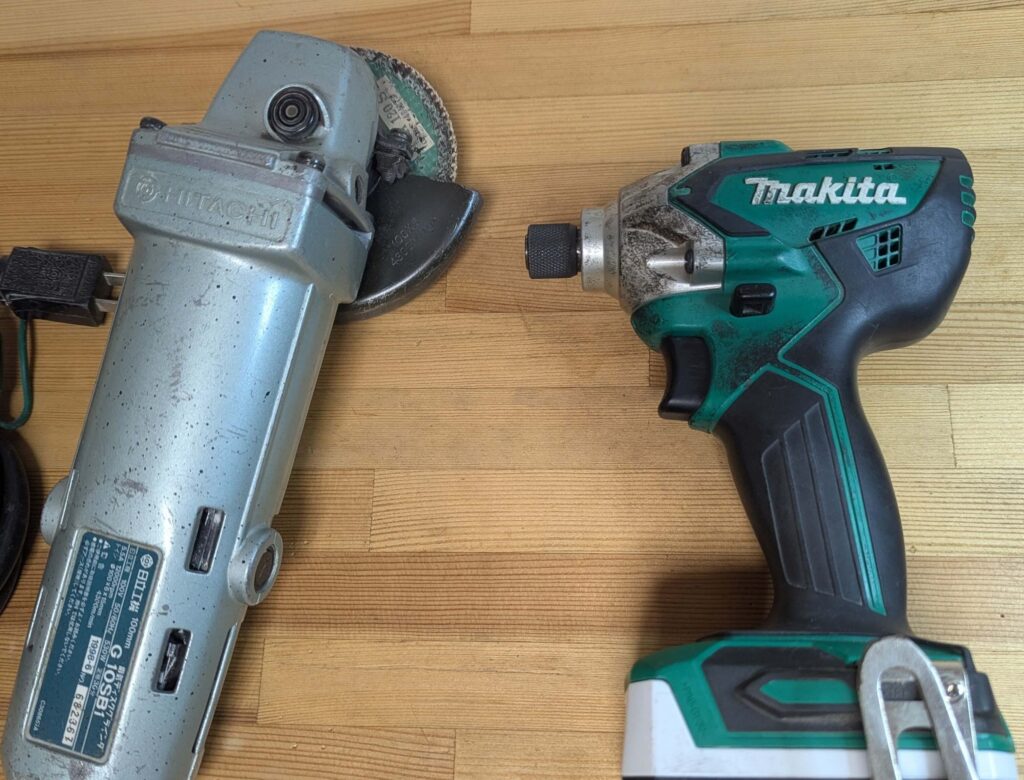 マキタ インパクトドライバーMTD001Dとハイコーキ  グラインダーG10SB1
