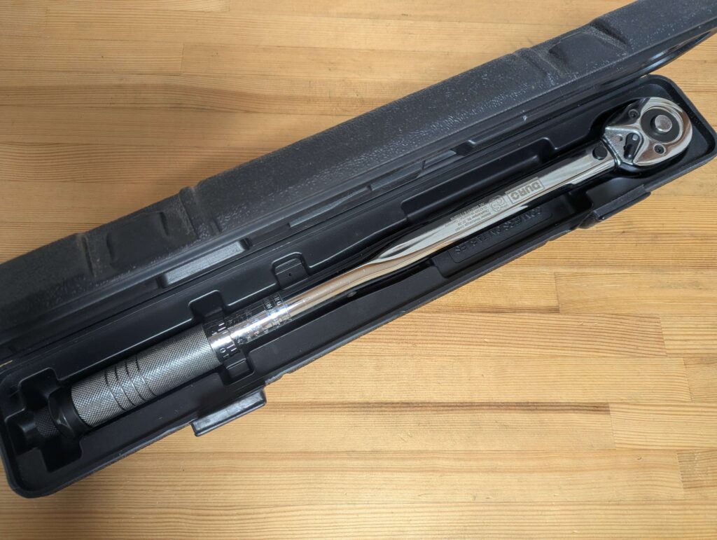 12.7sq(1/2インチ)差込角のプレセット型トルクレンチ実物