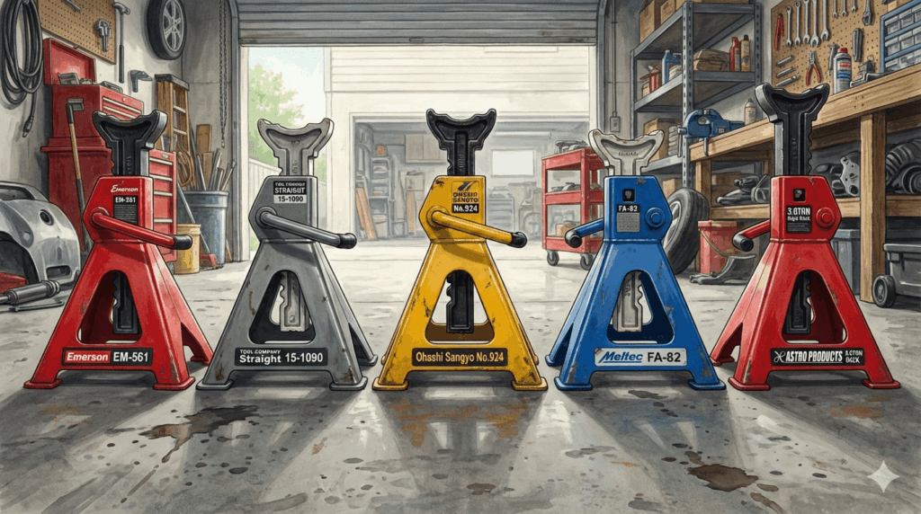 車DIYの必須装備ジャッキスタンド5選のアイキャッチ