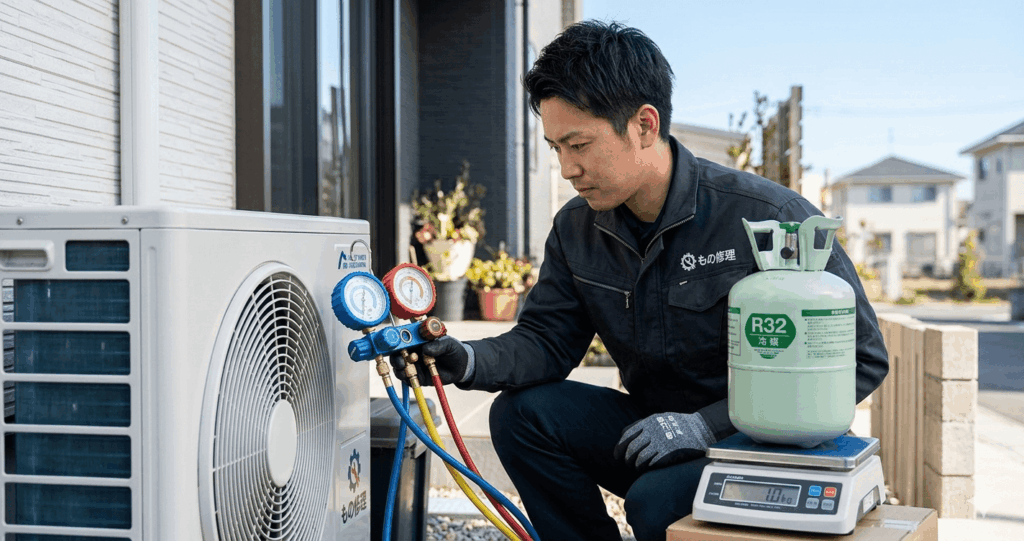 エアコンが効かない・臭うなら必見！生乾き臭の真犯人は「ガス不足」？DIY完全診断とガス補充・清掃の全記録アイキャッチ