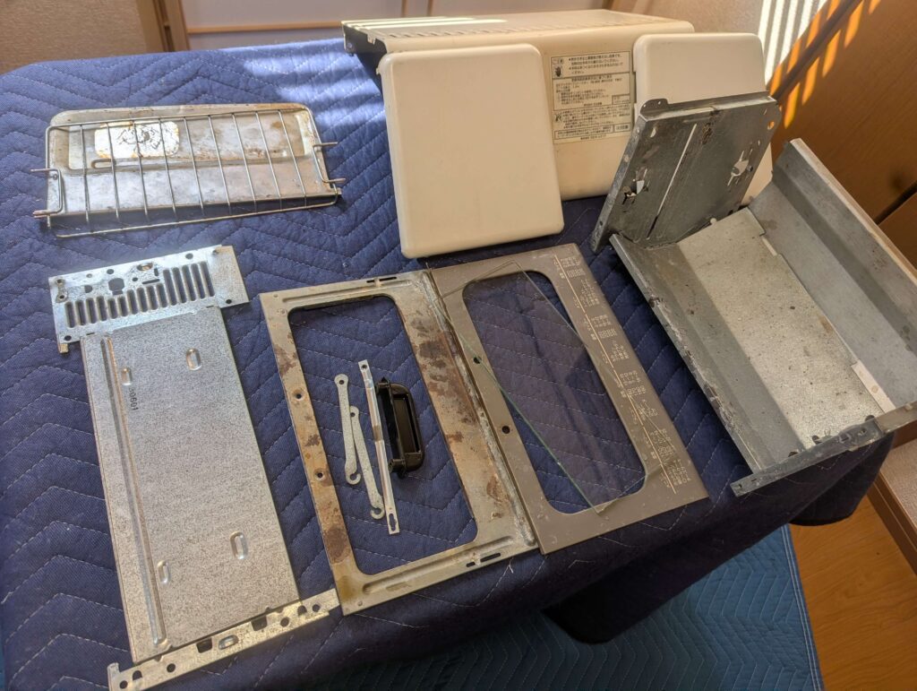 食洗機で油汚れがスッキリ落ちたパーツ群